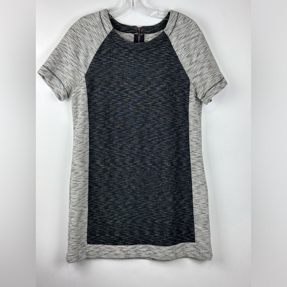 Women's Color Block Pull Over Dress w/ 3/4 Back Zipper